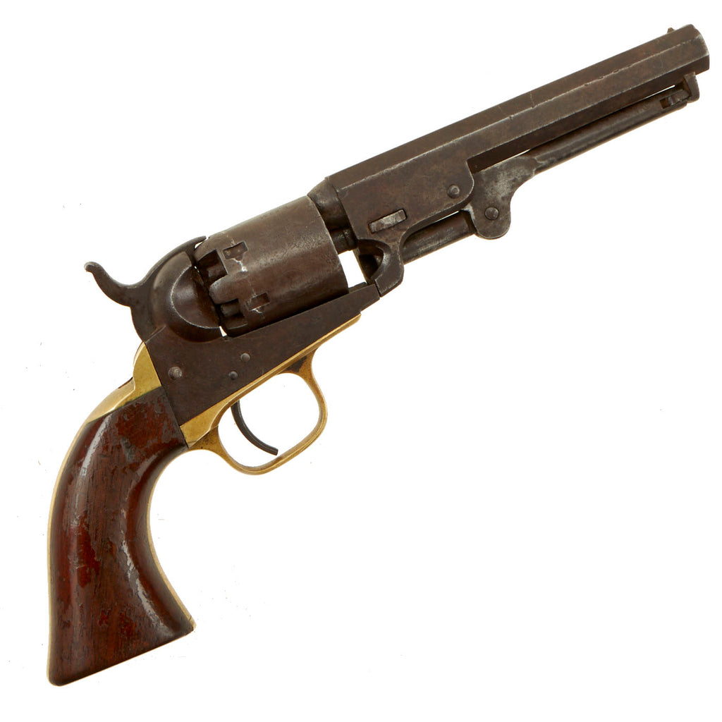 Original U.S. Civil War Colt M1849 Pocket Percussion Revolver with 5" Barrel made in 1863 - Matching Serial 225351 Original Items