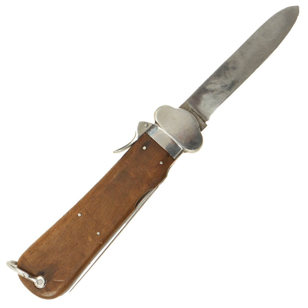 Original German WWII Early Luftwaffe Fallschirmjäger Gravity Knife Paul Weyersberg with Waffen Proof Original Items