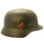 Original German WWII Luftwaffe M35 Double Decal Named Helmet - marked Q66 Original Items