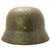 Original German WWII Luftwaffe M35 Double Decal Named Helmet - marked Q66 Original Items