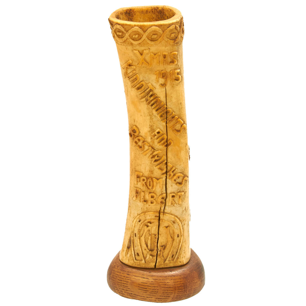 Original Imperial German WWI Isle of Man Knockaloe Internment Camp Trench Art Bone Carving Original Items