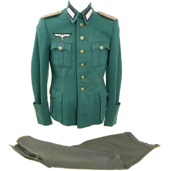 Original German WWII Sonderführer Civilian Special Leader with Military Rank M36 Tunic & Breeches Original Items