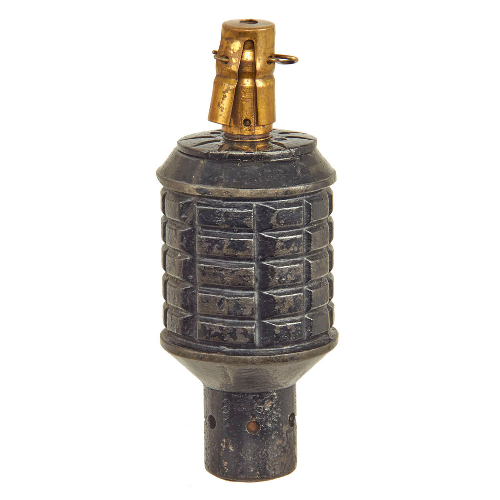 Original Japanese WWII Inert Type 91 Hand Fragmentation Grenade dated 1938 with Booster - Inert Original Items