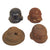 Original WWI & WWII American and German Helmet Battlefield Pickup Relic Lot - 4 Helmets Original Items
