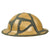 Original Canadian WWII Brodie MkII Steel Helmet with Original Desert Camouflage Paint - Dated 1941 Original Items