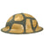Original Canadian WWII Brodie MkII Steel Helmet with Original Desert Camouflage Paint - Dated 1941 Original Items