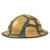 Original Canadian WWII Brodie MkII Steel Helmet with Original Desert Camouflage Paint - Dated 1941 Original Items