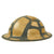 Original Canadian WWII Brodie MkII Steel Helmet with Original Desert Camouflage Paint - Dated 1941 Original Items
