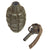 Original U.S. Pre-WWII Inert MkII Pineapple Fragmentation Grenade w/ “Cutback” Fuze Original Items