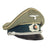 Original German WWII Army Heer Infantry Officer Schirmmütze Visor Cap - Moth Damaged Crown Original Items