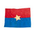 Original Vietnam War North Vietnamese Army Viet Cong Flag, Captured By The Provincial Reconnaissance Unit on January 31, 1968 in Quảng Ngãi - 45” x 32” Original Items