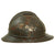 Original French WWI Model 1915 Adrian Helmet Shell in Horizon Blue with Siam Thailand Badge Original Items