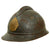 Original French WWI Model 1915 Adrian Helmet Shell in Horizon Blue with Siam Thailand Badge Original Items