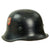 Original German WWII Late War M34 NSDAP Double Decal Civic Police Steel Helmet with 56cm Liner - Ordnungspolizei Original Items