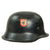 Original German WWII Late War M34 NSDAP Double Decal Civic Police Steel Helmet with 56cm Liner - Ordnungspolizei Original Items