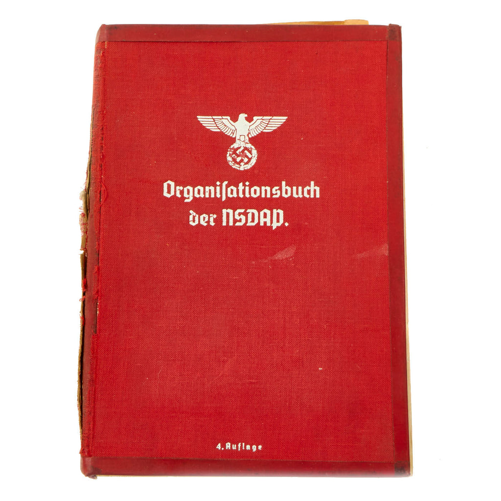 Original German Pre-WWII Named NSDAP 4th Edition Organization Book With Extensive Color Plates - Published 1937 New Made Items