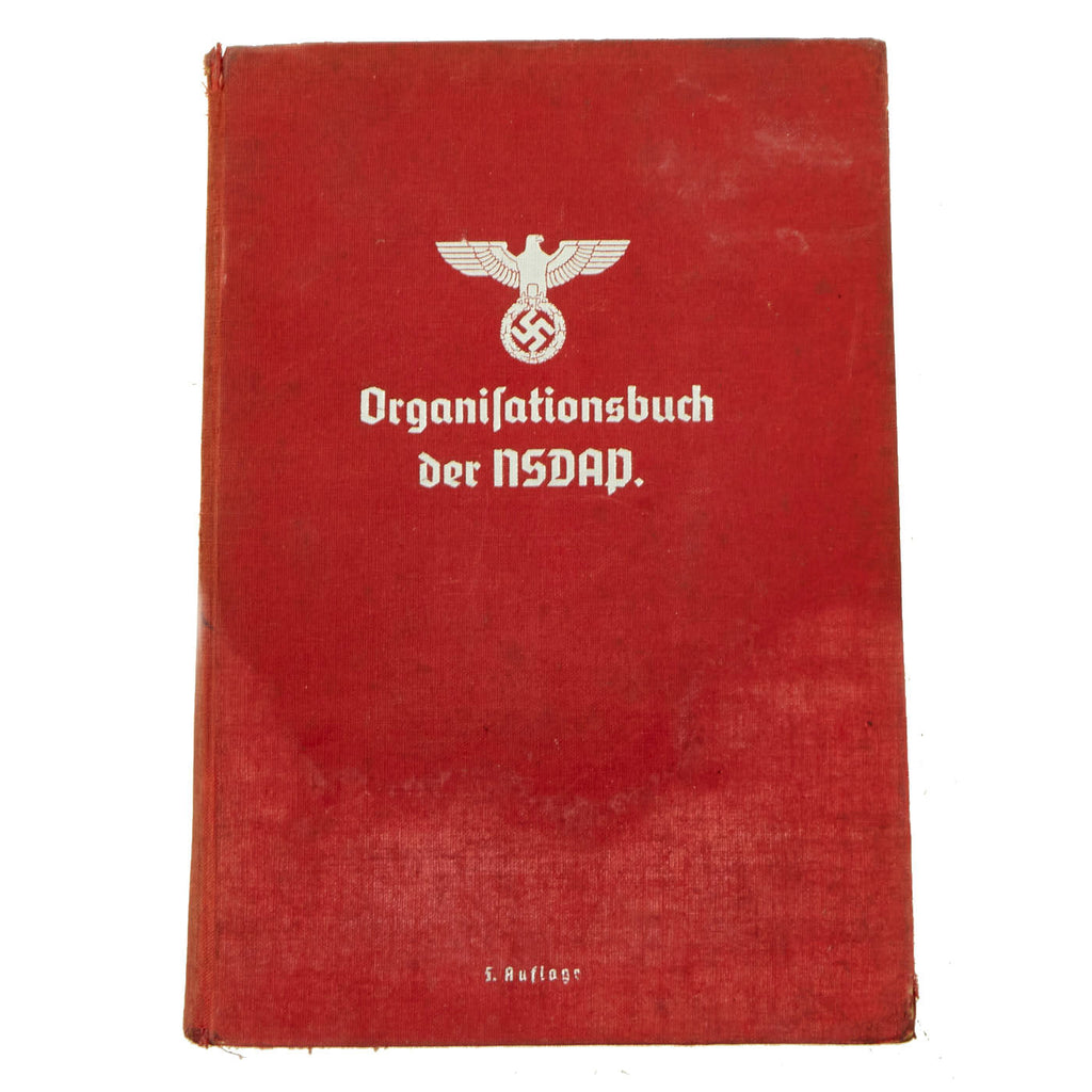 Original German Pre-WWII NSDAP 5th Edition Organization Book With Extensive Color Plates - Published 1938 New Made Items