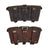 Original German WWII Naval Black Leather Mauser 98k Triple Pouch Lot with Kriegsmarine Markings dated 1942 - 2 items Original Items