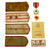 Original U.S. Korean War US GI Korean People's Army Shoulder Board Bringback Lot - 8 Items Original Items