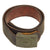 Original German WWII Tropical Afrikakorps Web Tab Steel Buckle by Berg und Nolte dated 1942 With Leather Belt - B&N 42 Original Items