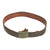 Original German WWII Tropical Afrikakorps Web Tab Steel Buckle by Berg und Nolte dated 1942 With Leather Belt - B&N 42 Original Items