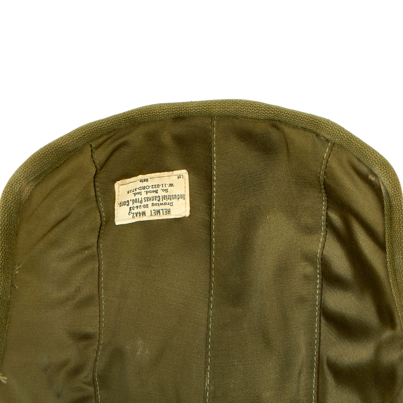 Original U.S. WWII USAAF Bomber Crew M4A2 Flak Helmet - Unissued