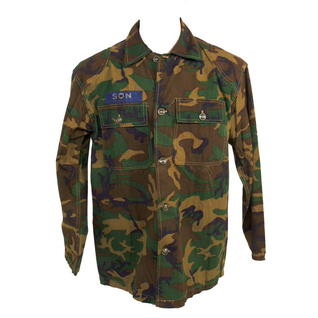 Original ARVN Vietnam War Army of the Republic of Vietnam Airborne Division Paratroopers ERDL Blouse Original Items
