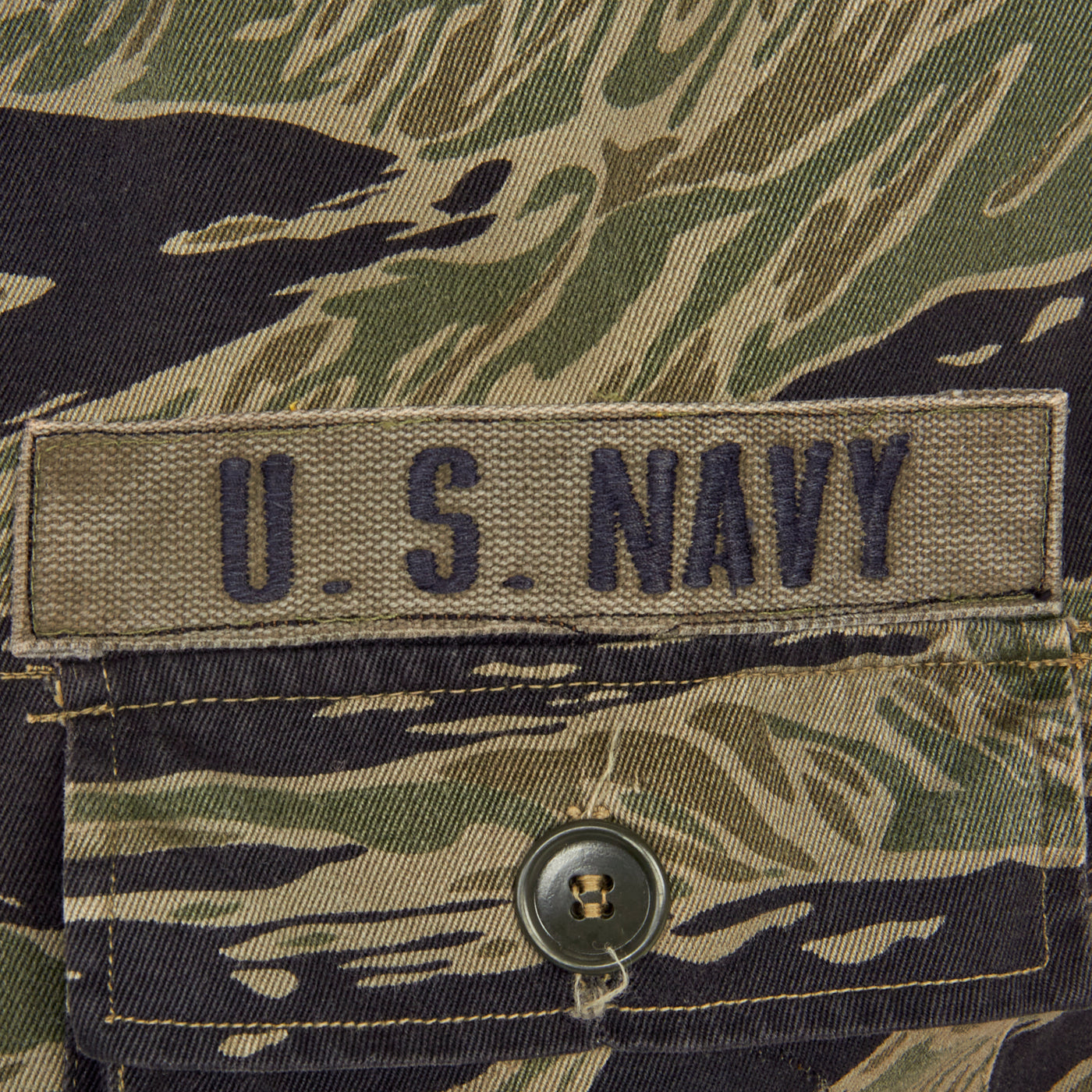 Original Vietnam War U S Navy Tiger Stripe Tadpole Camouflage Fatig original-vietnam-war-u-s-navy-tiger-stripe-tadpole-camouflage-fatig