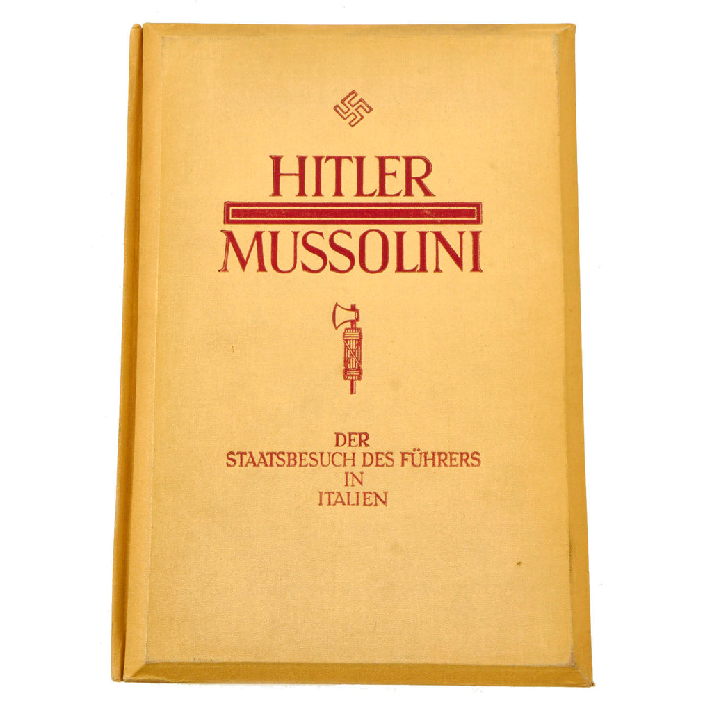Original German Pre-WWII Stereoscopic Photo Book on Adolf H’s State Visit to Italy in 1938 - With 97 Original Stereograms New Made Items
