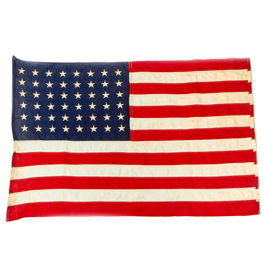 Original U.S. WWII 48 Star Wool Flag - 35 ½” x 23” Original Items