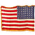 Original U.S. WWII Ceremonial 48 Star Cotton Fringed National Flag - 35" x 50" Original Items