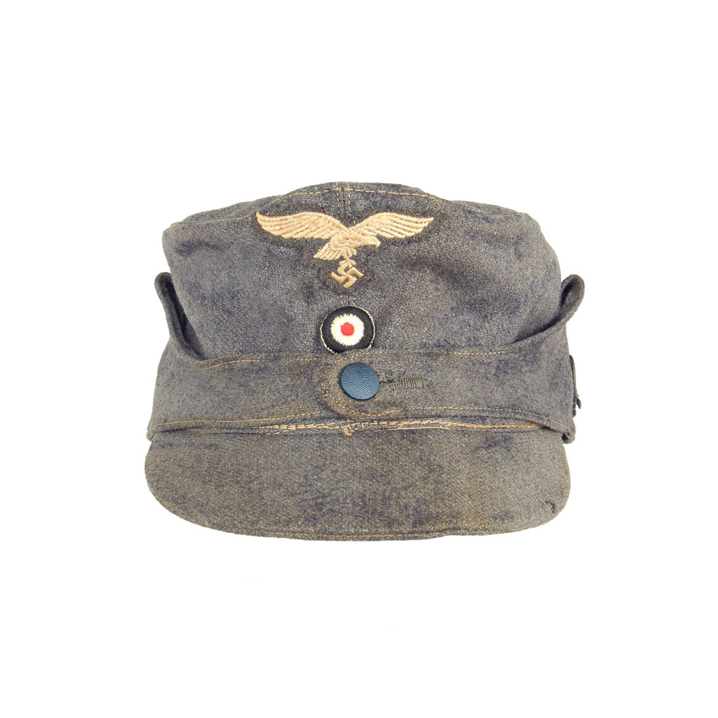 Original German WWII 1943 dated Luftwaffe M43 Einheitsmütze Field Cap with Edelweiß Badge - size 57 Original Items
