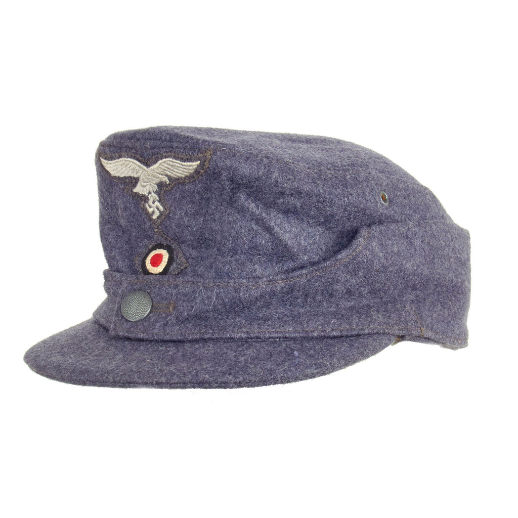 Original German WWII Luftwaffe M43 Short Brim Einheitsmütze Wool Field Cap - Size 58cm Original Items