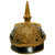 Original German WWI Bavarian Model 1886 Infantry Officer Pickelhaube - With 1941 Dated Newspaper Used For Padding Behind Sweatband Original Items