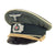 Original German WWII Army Heer Infantry Officer Schirmmütze Visor Cap - Size 57 Original Items