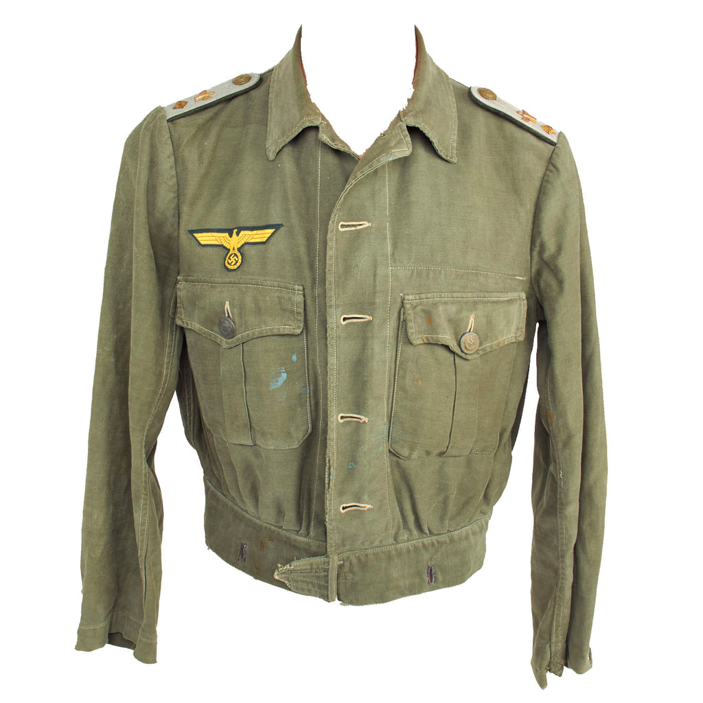 draft german italian made coastal artillary tunic Original Items