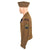 Original U.S. WWII 3rd Ranger Battalion Named Ike Jacket Featuring Custom Made Ranger Scrolls With Overseas Cap and Dog Tags - Staff Sergeant Russell W. Barns Original Items