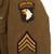 Original U.S. WWII Named 501st Parachute Infantry Regiment, 101st Airborne Division Ike Jacket - Sergeant Edward “Ed” Hallo, Battle of the Bulge Veteran Original Items