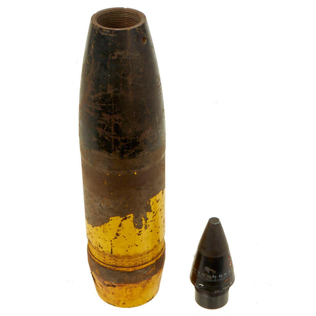 Howitzer Shell Fuse Original U.S. WWII M102 Howitzer 105mm Artillery Shell with Vietnam Er ...