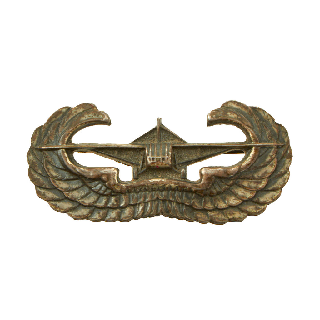 Original U.S. WWII US Army Airborne Glider Wings Badge - Marked Sterling Original Items