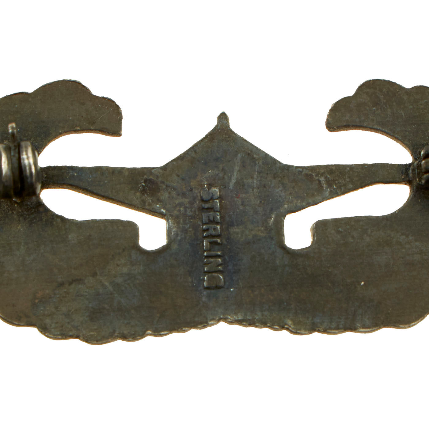 Original U.S. WWII US Army Airborne Glider Wings Badge Marked Sterli