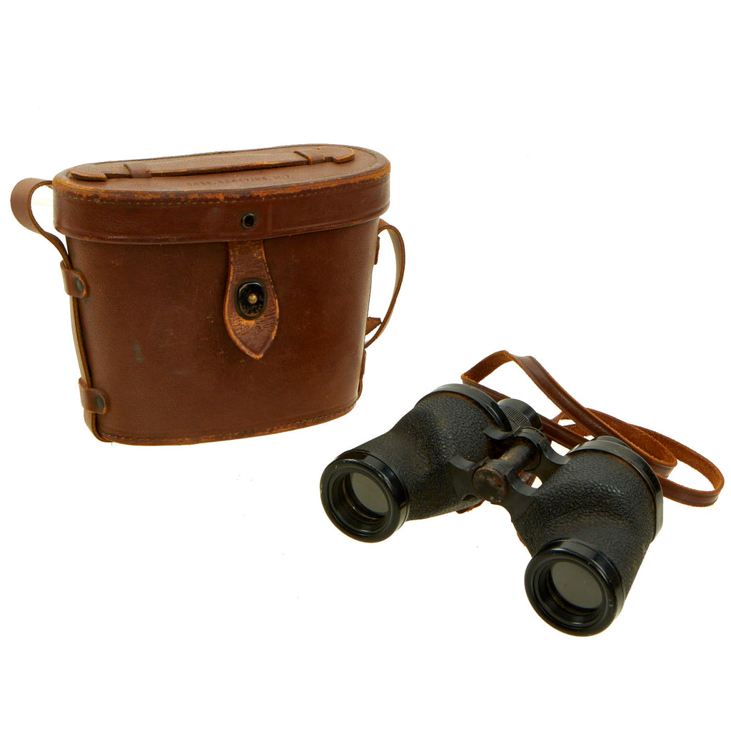 Original U.S. WWII M13 6x30 Binoculars by Nash-Kelvinator Corp. Dated 1944 with M17 Leather Case Original Items