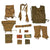 Original U.S. WWII G.I. Field Gear Lot with Reproduction K-Ration - 13 Items Original Items