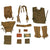 Original U.S. WWII G.I. Field Gear Lot with Reproduction K-Ration - 13 Items Original Items