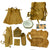 Original U.S. WWII G.I. Field Gear Lot with Reproduction K-Ration - 9 Items Original Items