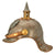 Original German WWI Model 1915 Prussian Cuirassier’s Lobster Tail Steel Pickelhaube Original Items