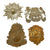 Original European Nations 20th Century Helmet / Headgear Badges and Adornments Lot - 17 Items Original Items