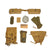 Original U.S. WWII G.I. Field Gear Lot with Reproduction K-Ration - 10 Items Original Items