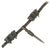 Original German WWII Army (Heer) Belt, Buckle, 98k Bayonet, Frog, and Matched Ammunition Pouches Original Items