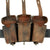 Original German WWII Army (Heer) Belt, Buckle, 98k Bayonet, Reproduction Frog, and Ammunition Pouches Original Items